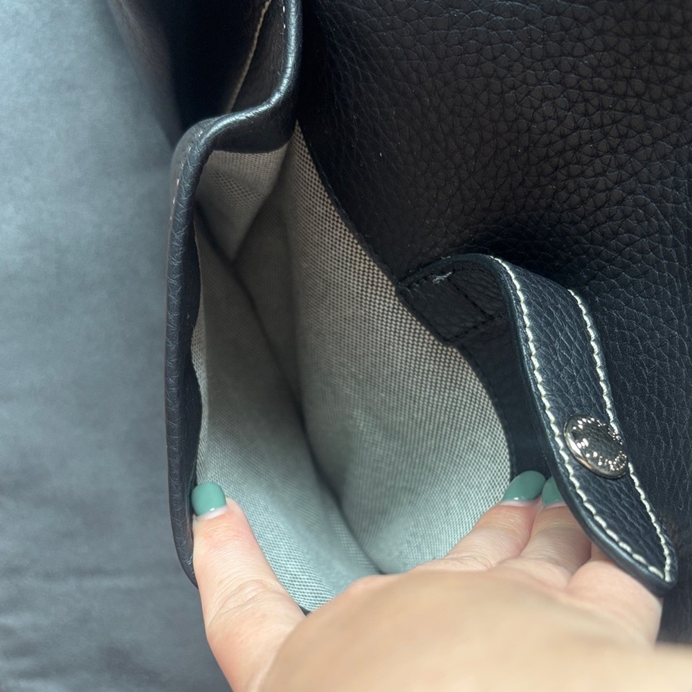 Dooney & Bourke Black Pebbled Leather Tote - Picture 5 of 7